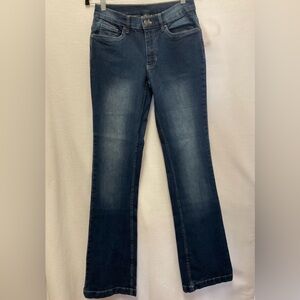 VENUS Women's Dark Blue Flare Jeans